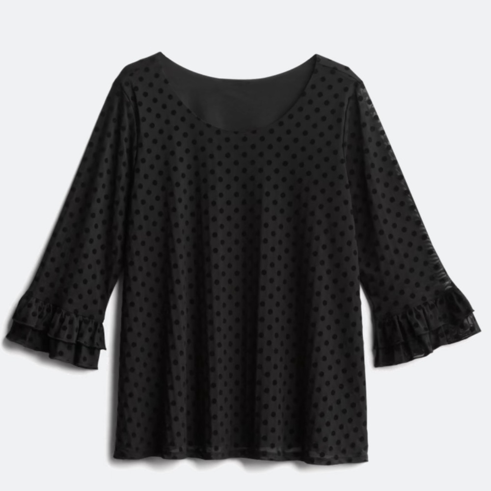 Papermoon Helga Ruffle Sleeve Detail Knit Top